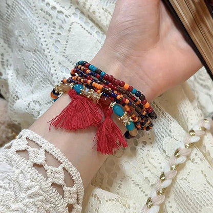 Tassel Rice Bead Bracelet - MYSTIQOR