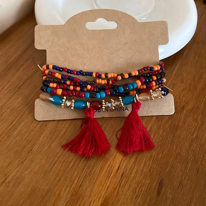 Tassel Rice Bead Bracelet - MYSTIQOR