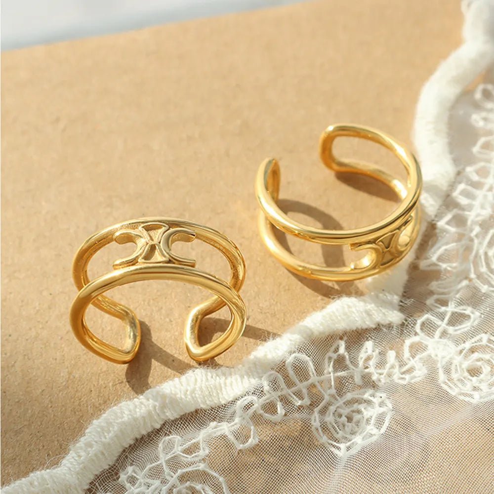 Titanium Steel Double - Layered Ring - MYSTIQOR