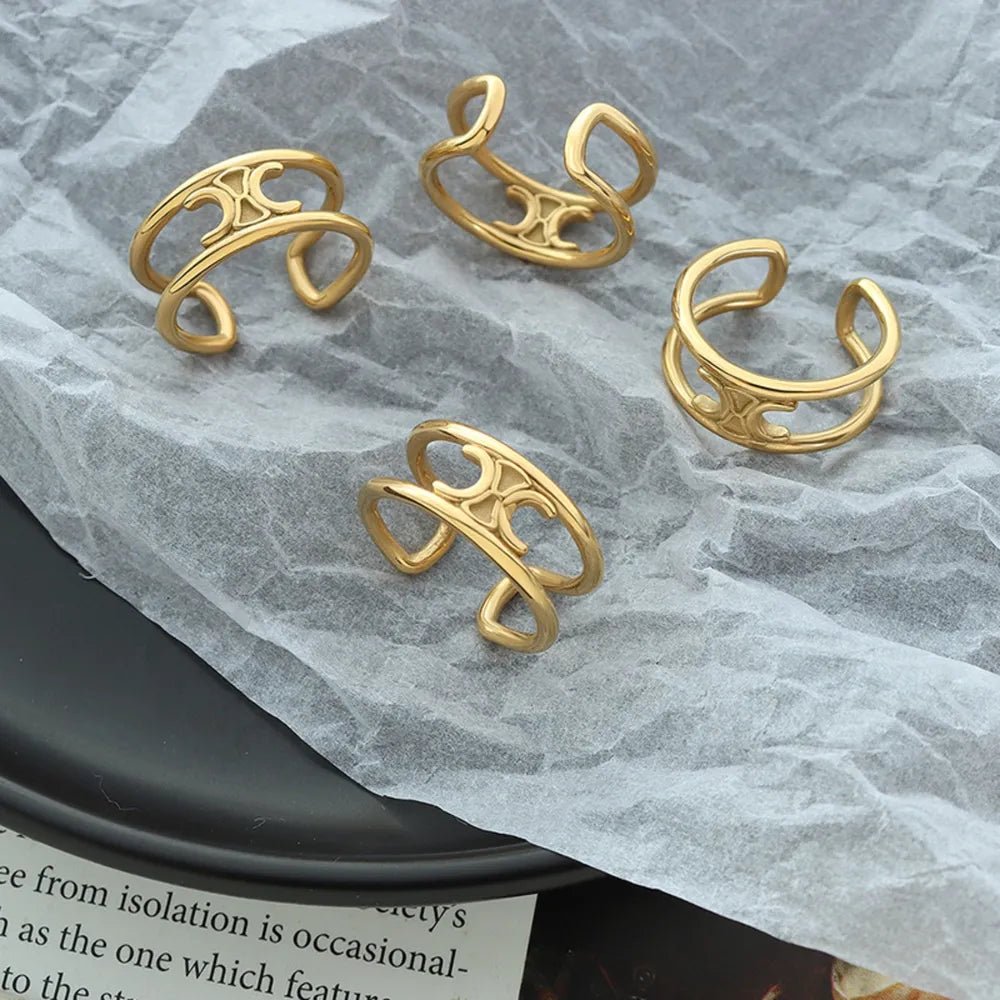 Titanium Steel Double - Layered Ring - MYSTIQOR