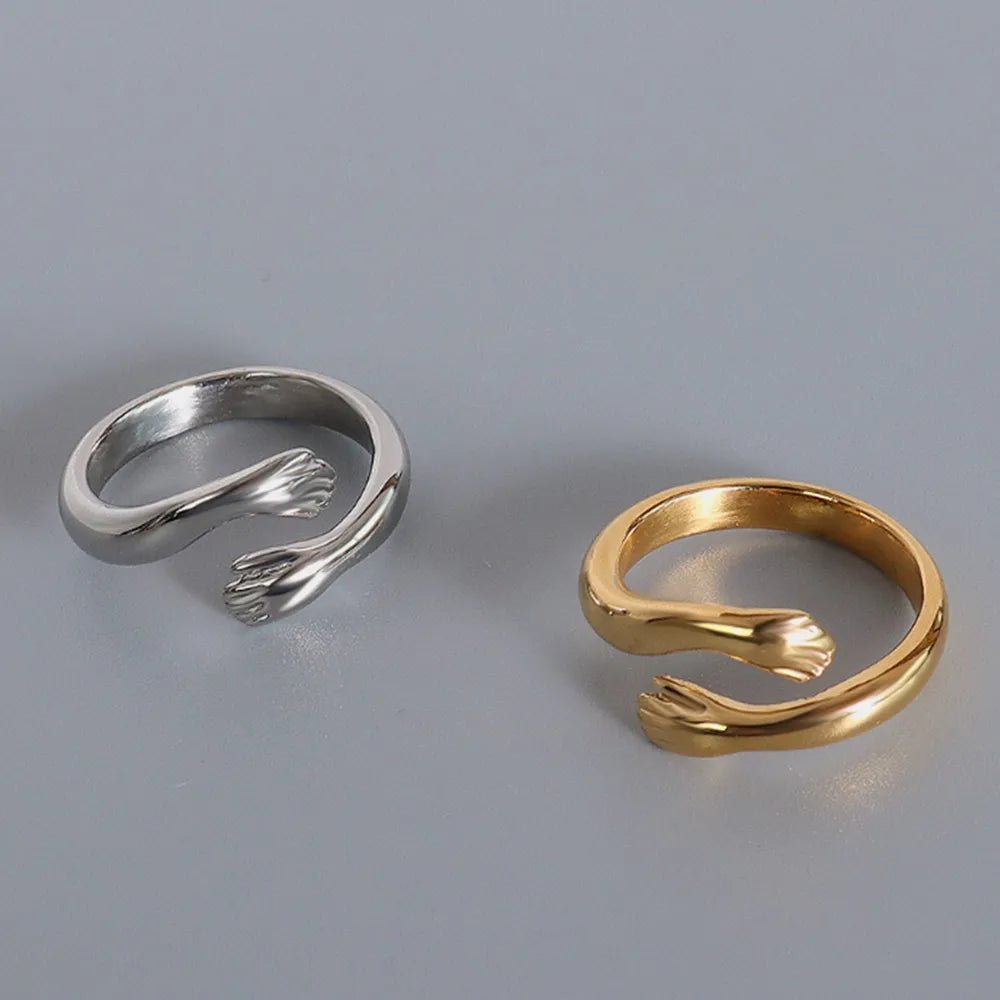 Titanium Steel Hug Bypass Ring - MYSTIQOR