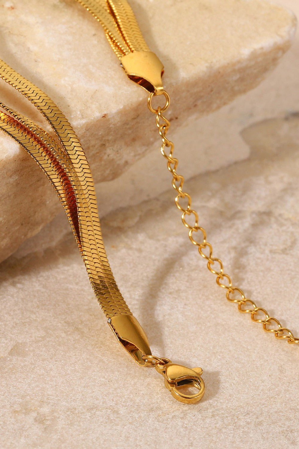 Triple - Layered Snake Chain Bracelet - MYSTIQOR