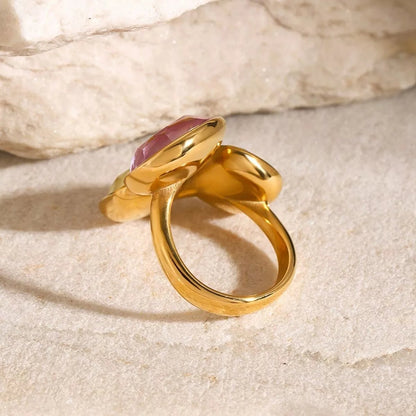 Triple Rhinestone Bypass Ring - MYSTIQOR